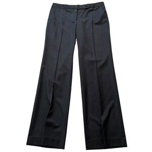 J. Crew Black Pinstripe Trousers